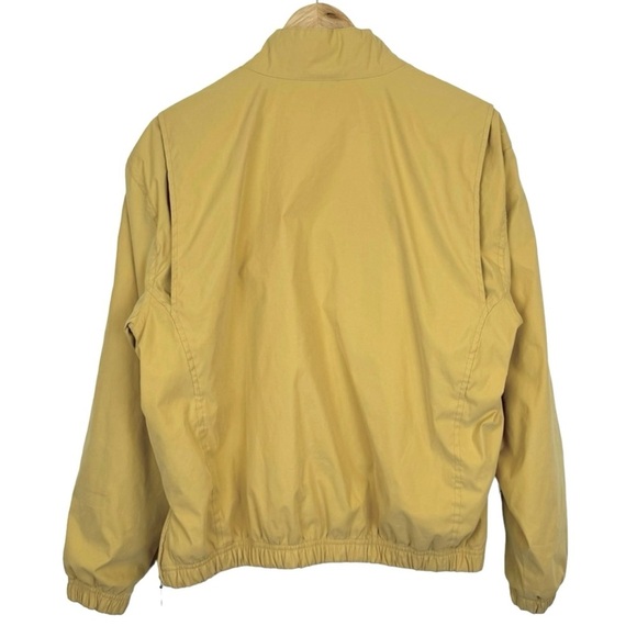Antigua Women's Golf Jacket Windbreaker Large Yellow Half Zip Pockets Outdoors - Picture 5 of 12